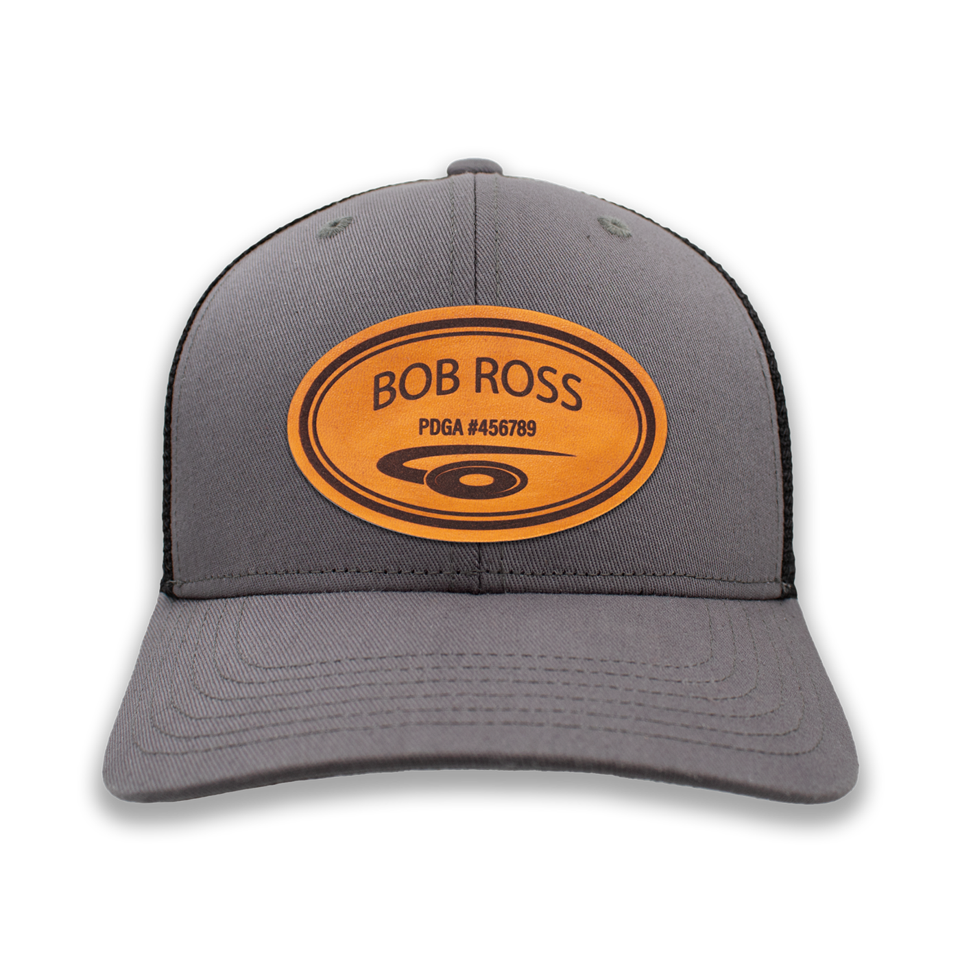 Leather PDGA Player Number Disc Golf Hat