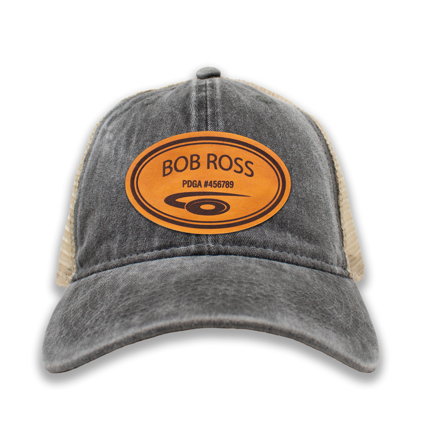 Leather PDGA Player Number Disc Golf Hat