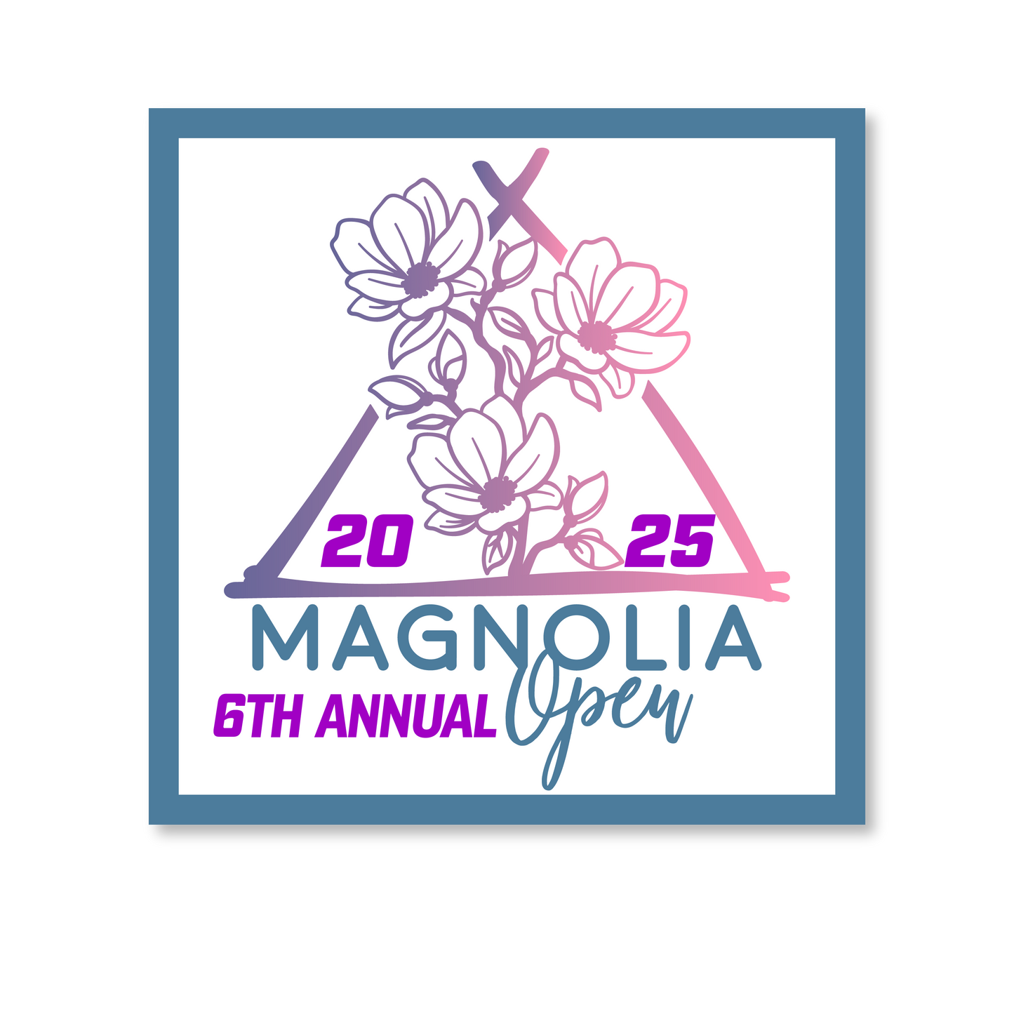 Magnolia Open 2025 Custom 3" Embroidered Patch