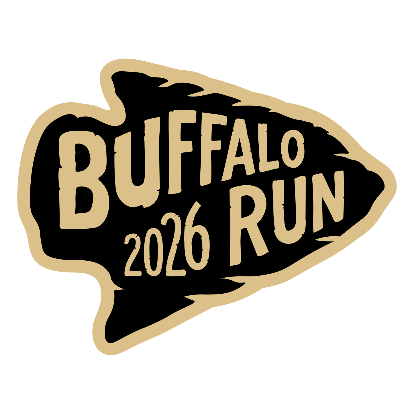 Buffalo Run 2026 Custom Embroidered Patch