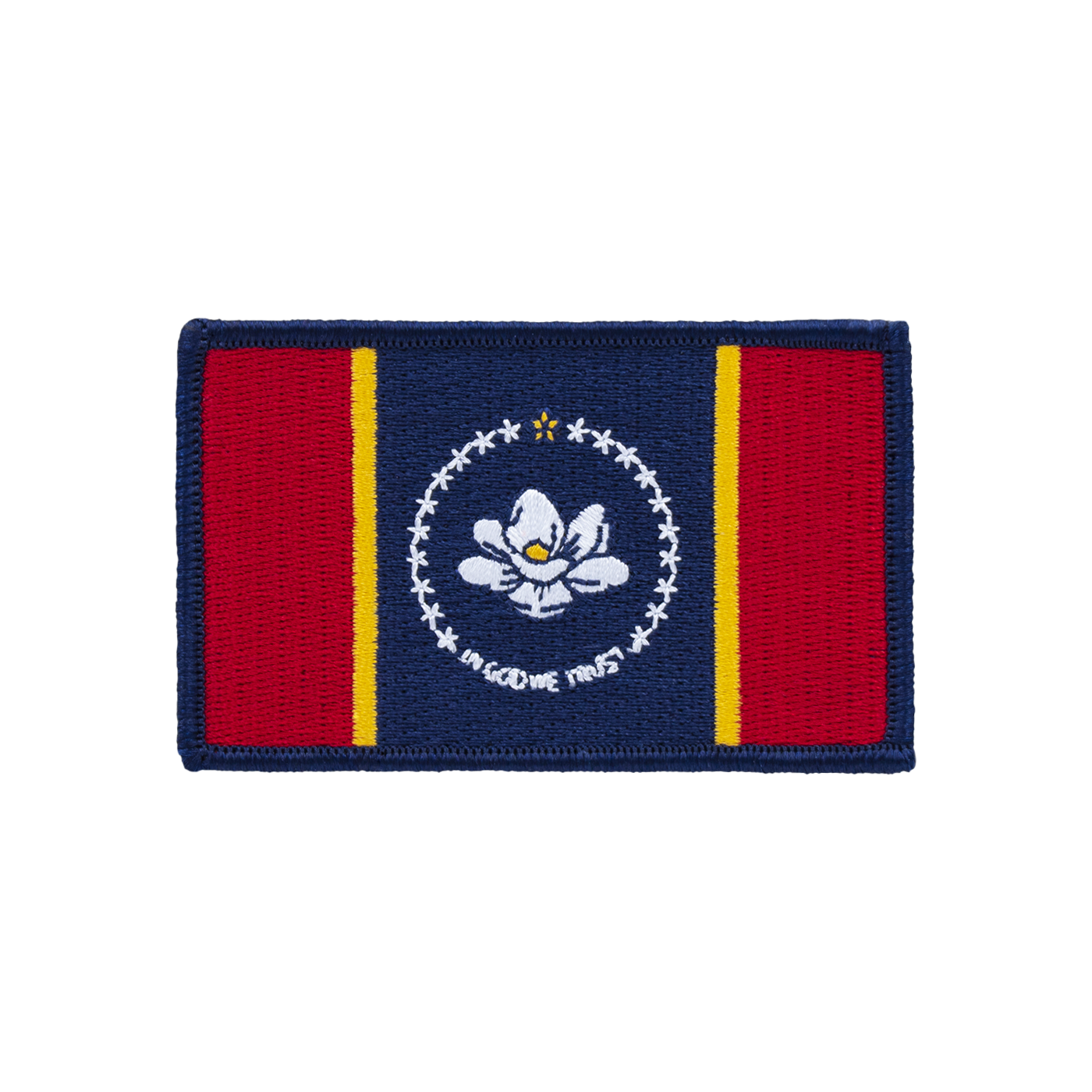 Mississippi State Flag Disc Golf Patch - Iron-on, velcro, peel & stick
