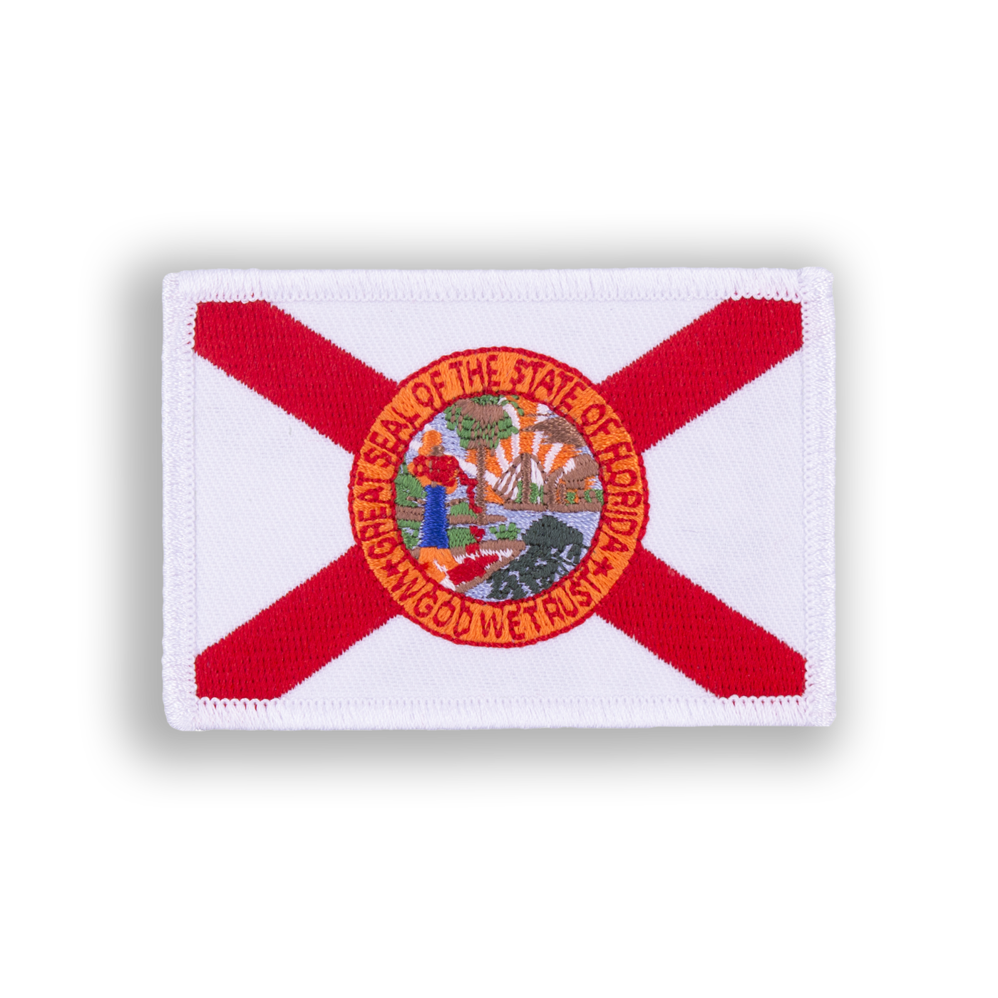 Florida State Flag Disc Golf Patch - velcro patch