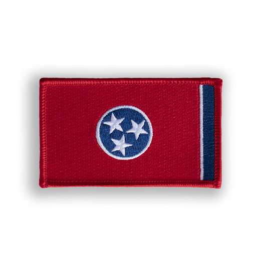 Tennessee State Flag Disc Golf Patch - Iron-on, velcro, peel & stick