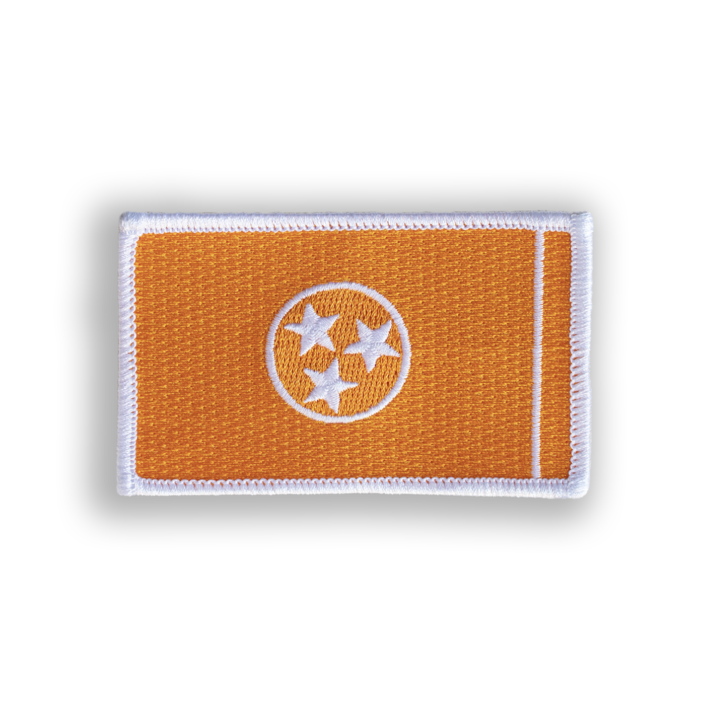 Orange Tennessee State Flag Disc Golf Patch - Iron-on, velcro, peel & stick