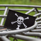 Jolly Roger Pirate Flag Disc Golf Patch - Iron-on patch