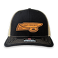 Custom Leather State Player Number Disc Golf Hat