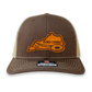 Custom Leather State Player Number Disc Golf Hat