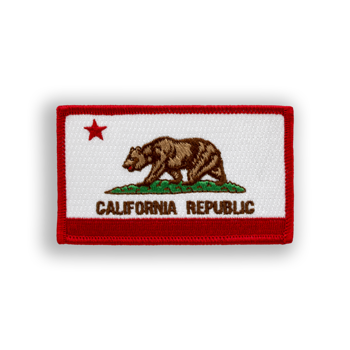 California State Flag Disc Golf Patch - Iron-on, velcro, peel & stick