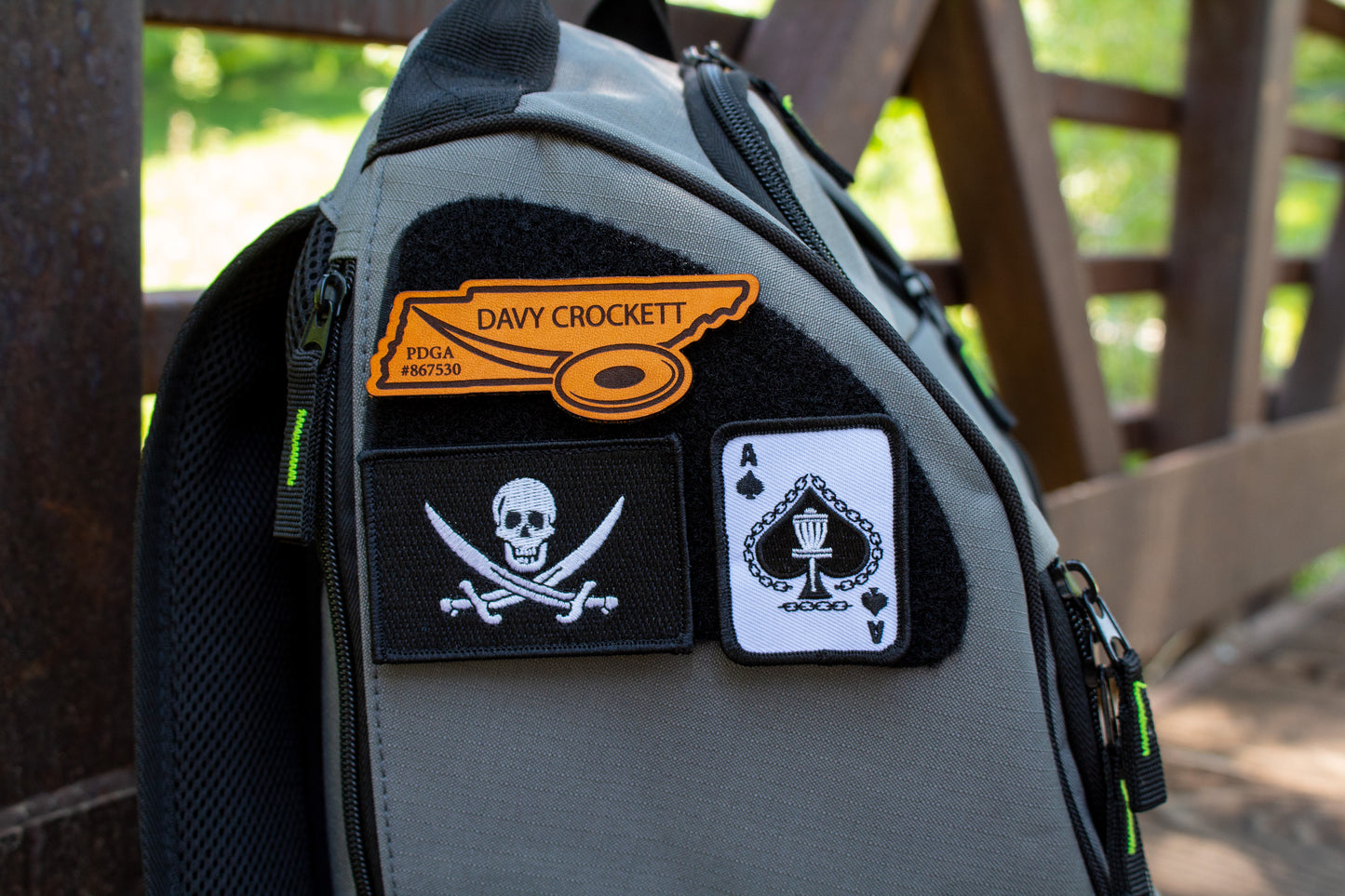 Disc Golf Patch - Ace of Spades Velcro Patch