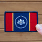 Mississippi State Flag Disc Golf Patch - velcro patch