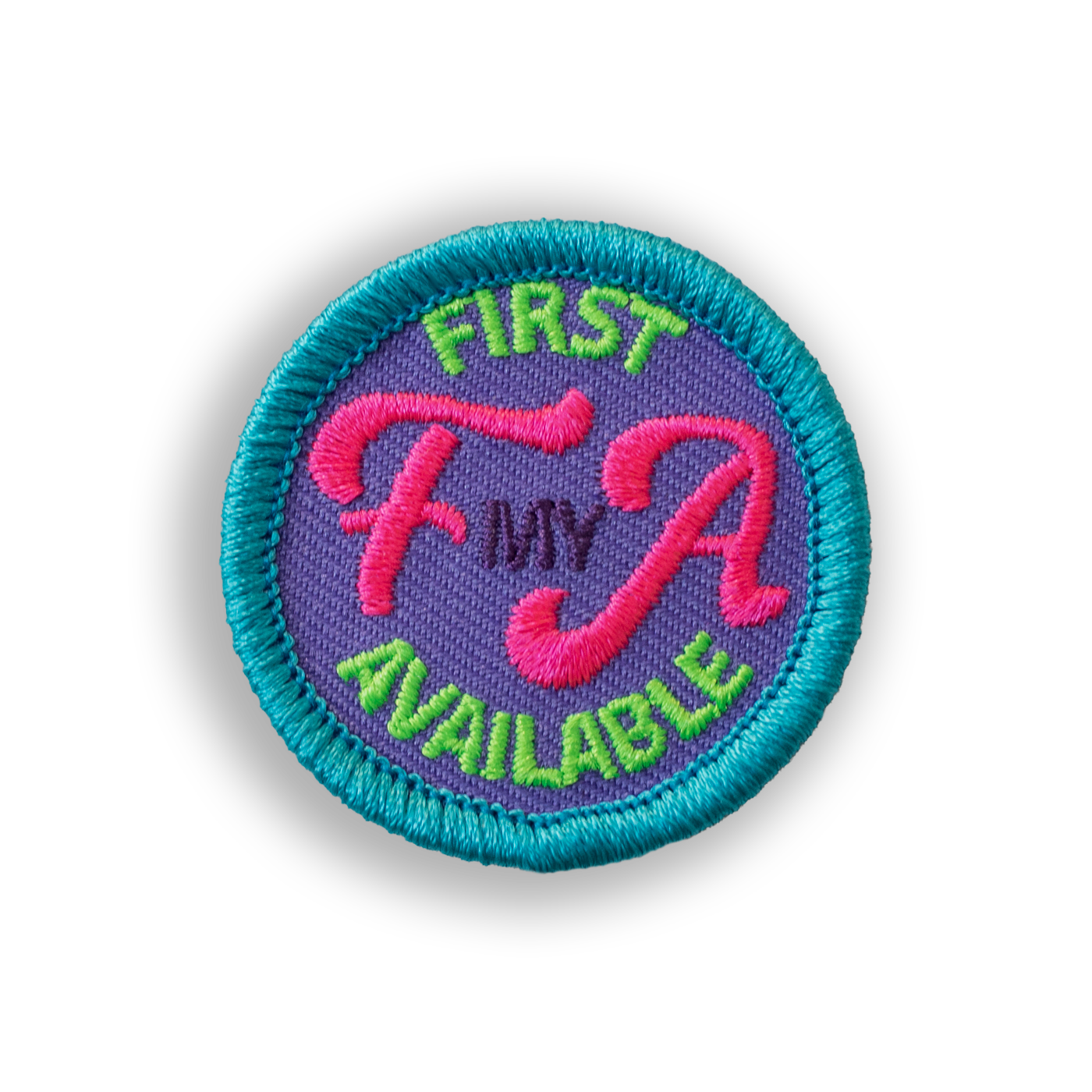 First Available Bogey Badge© Disc Golf Patch - Iron-on, velcro, peel & stick