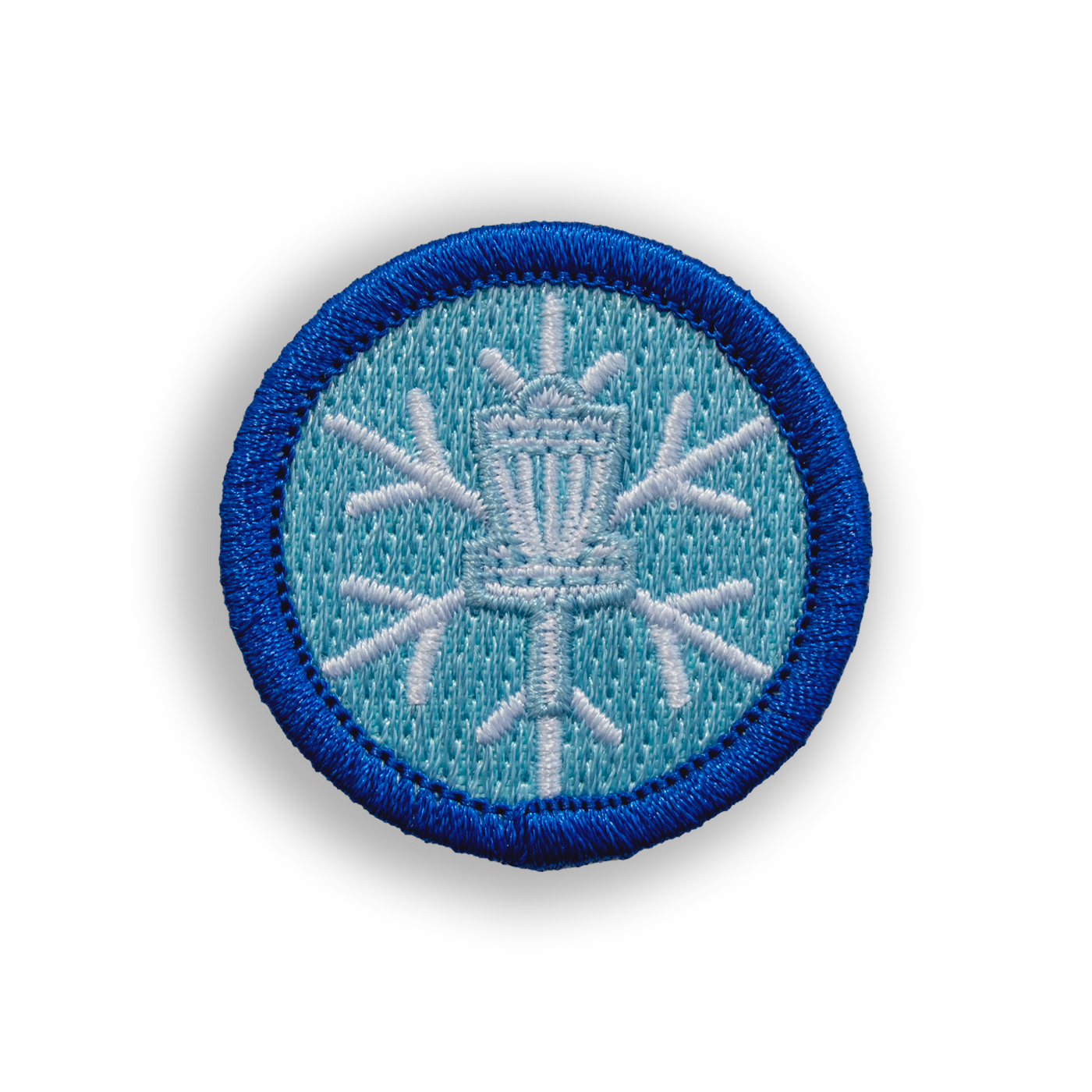 Snow Day Bogey Badge© Disc Golf Patch - Iron-on, velcro, peel & stick