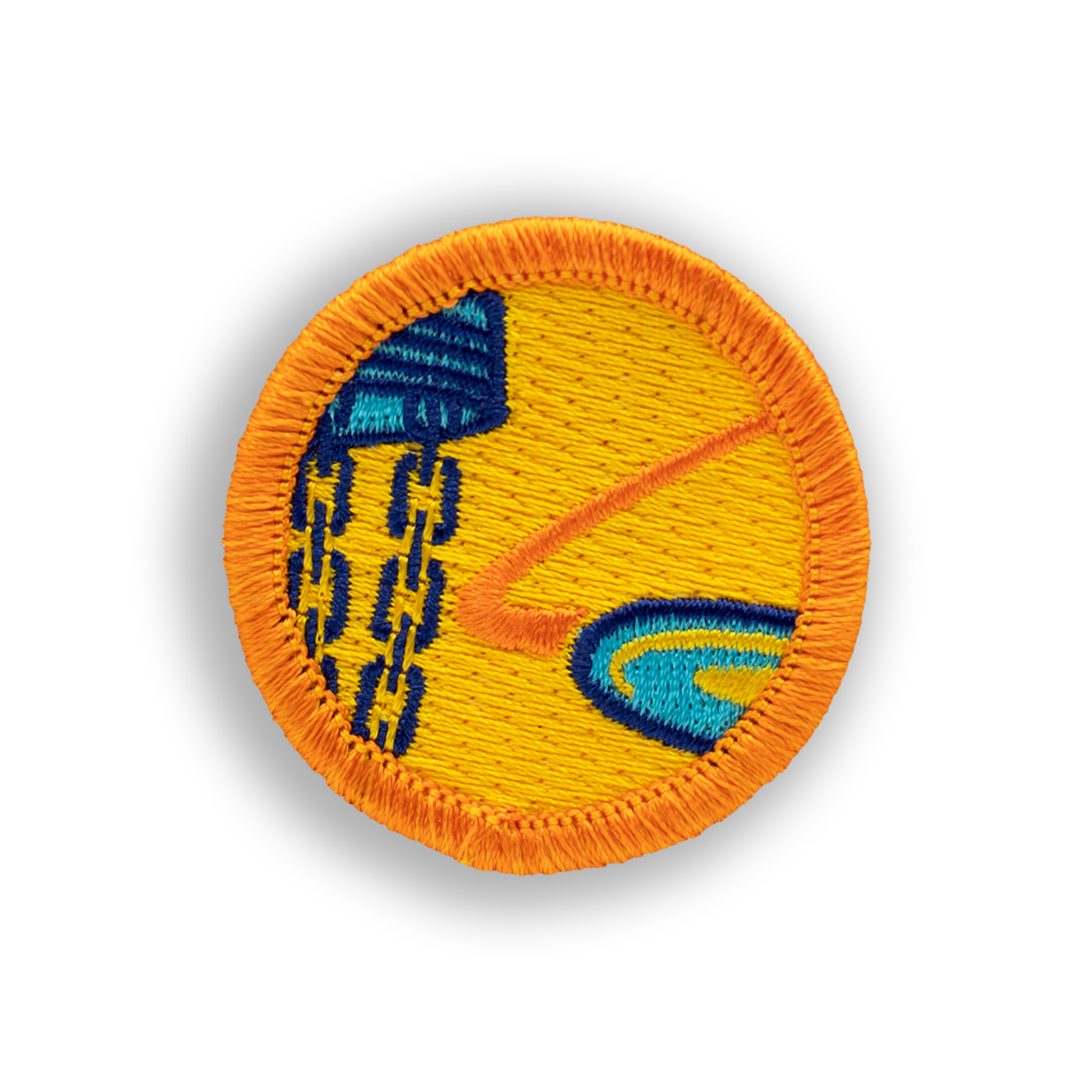 Chain Out Bogey Badge© Disc Golf Patch - Iron-on, velcro, peel & stick