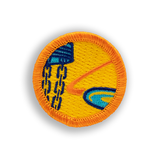 Chain Out Bogey Badge© Disc Golf Patch - Iron-on, velcro, peel & stick