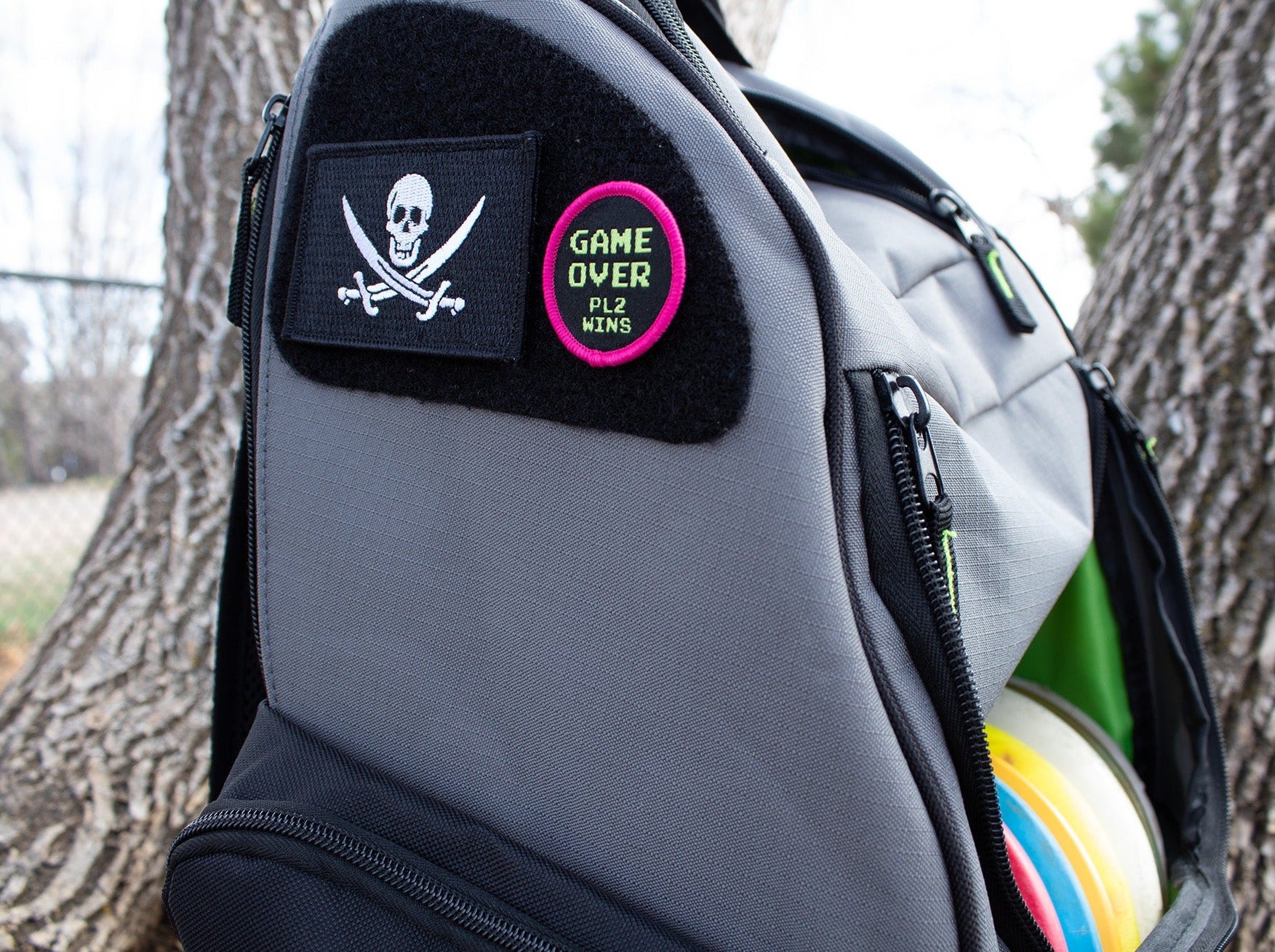 Calico Jack Pirate Flag Disc Golf Velcro Patch 