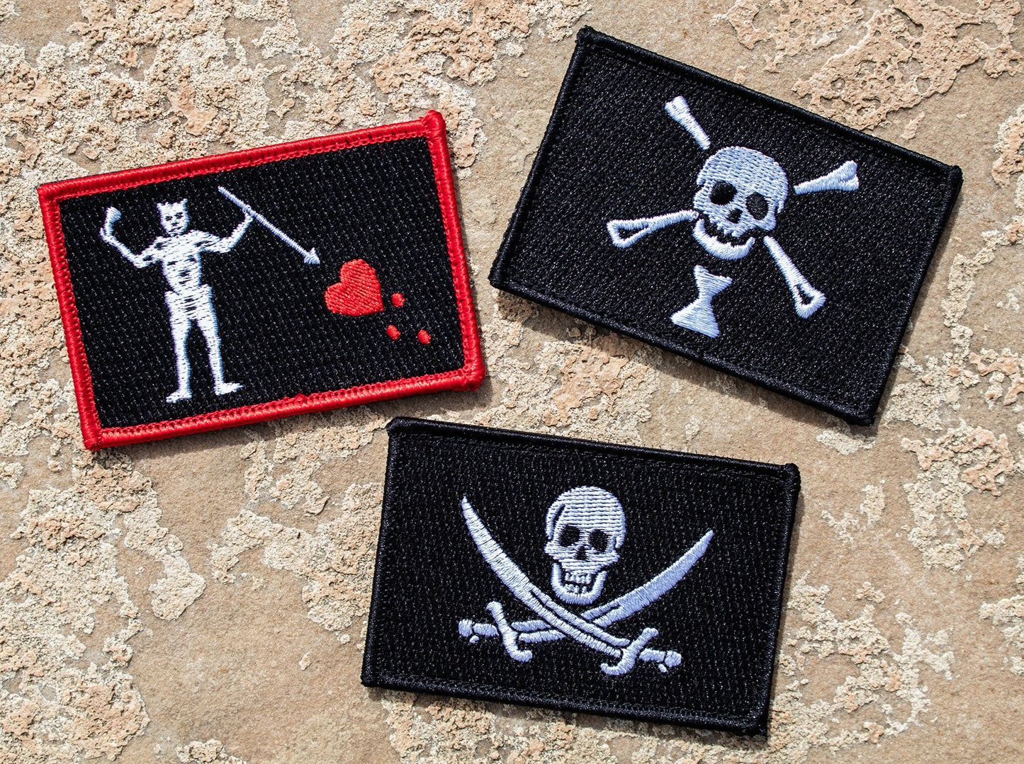 Pirate Flags Disc Golf Patches - Iron-on, velcro, peel & stick