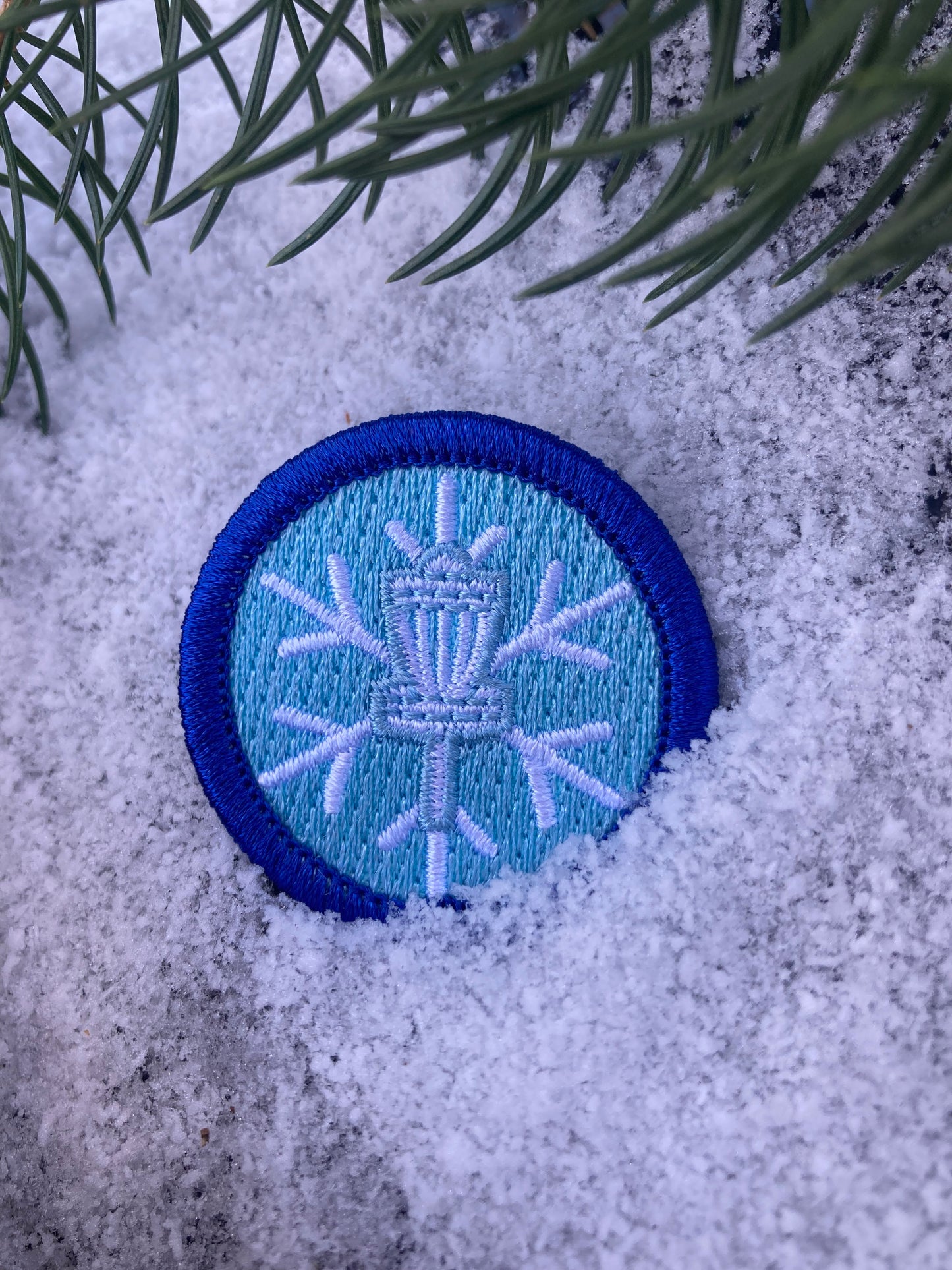 Snow Day Bogey Badge | Disc Golf Patch