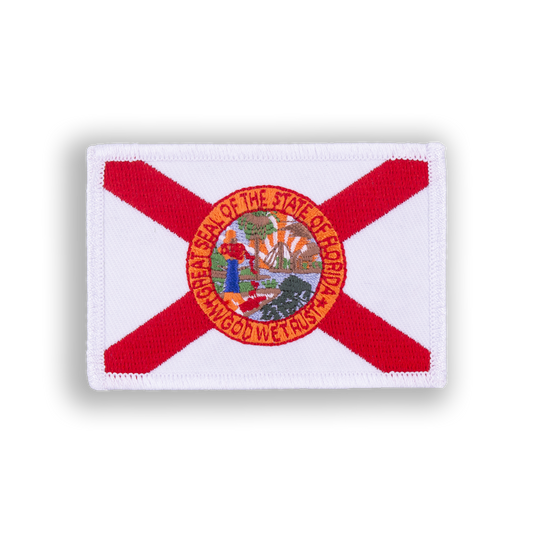 Florida  State Flag Disc Golf Patch - velcro patch