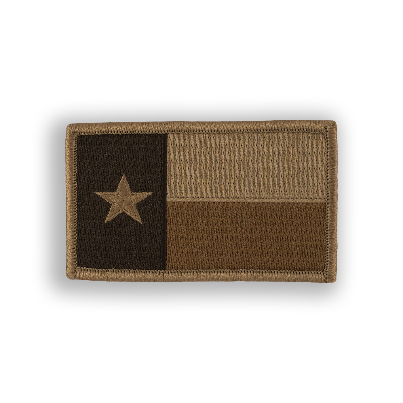 Desert Subdued Texas State Flag Disc Golf Patch - velcro patch