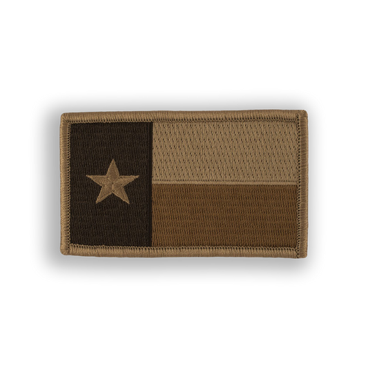 Desert Subdued Texas State Flag Disc Golf Patch - velcro patch