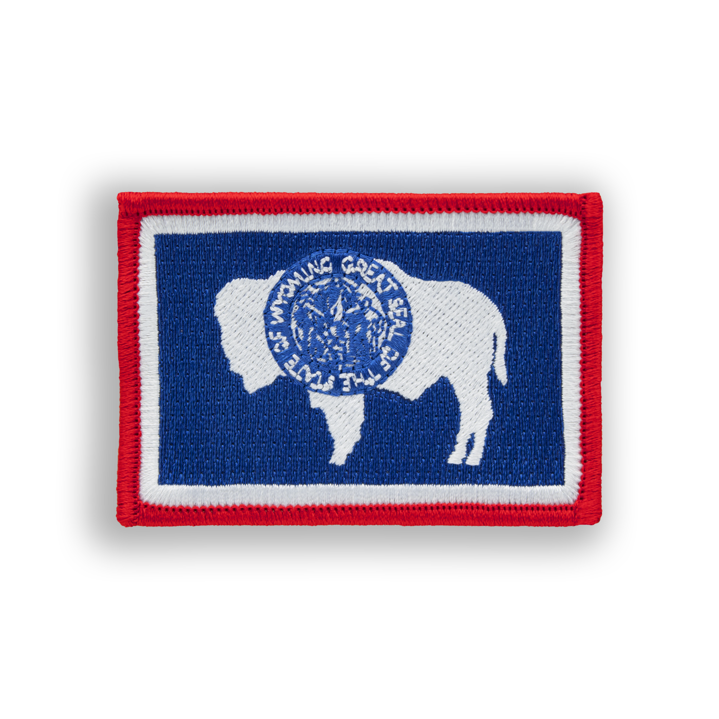 Wyoming State Flag Disc Golf Patch - velcro patch