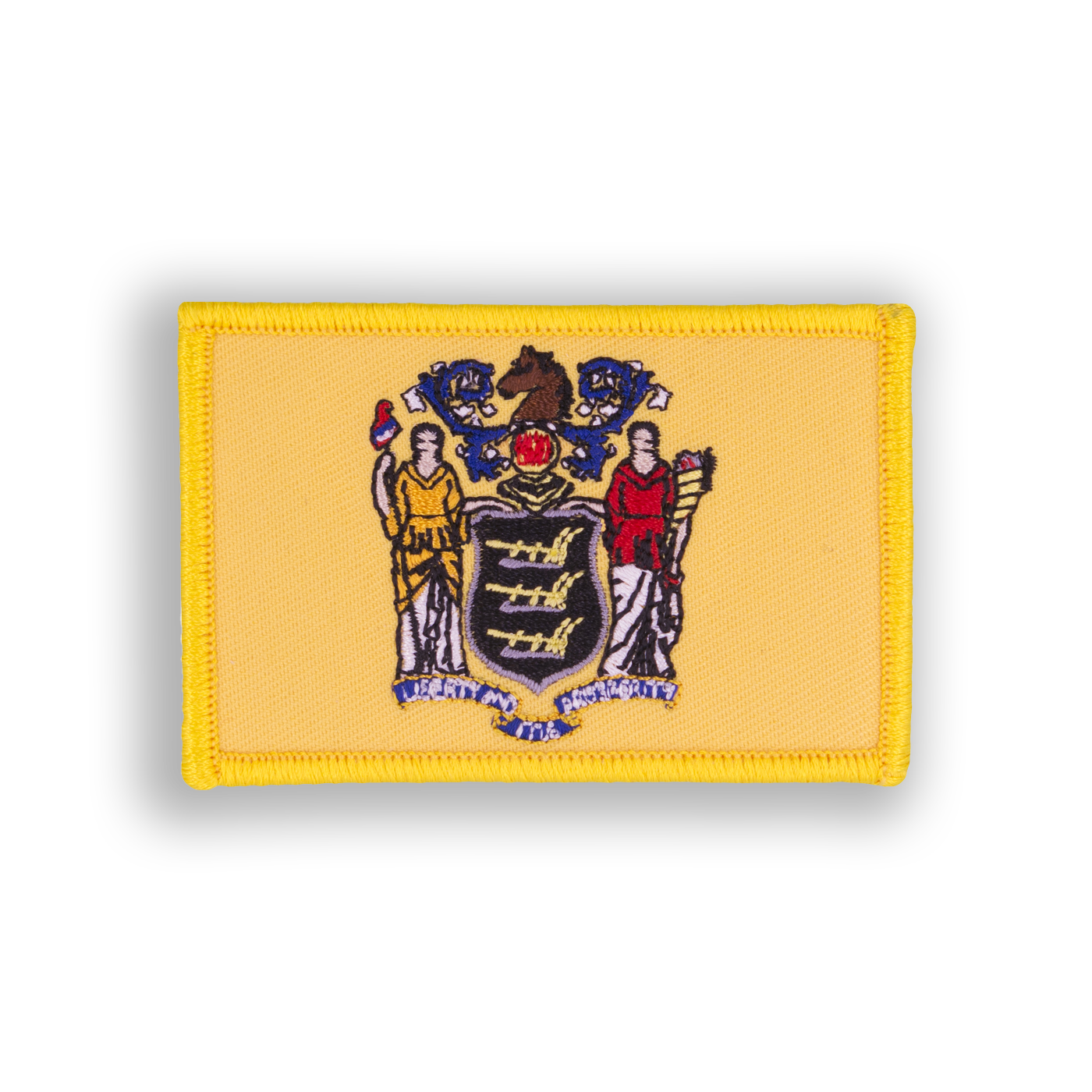 New Jersey State Flag Disc Golf Patch - velcro patch