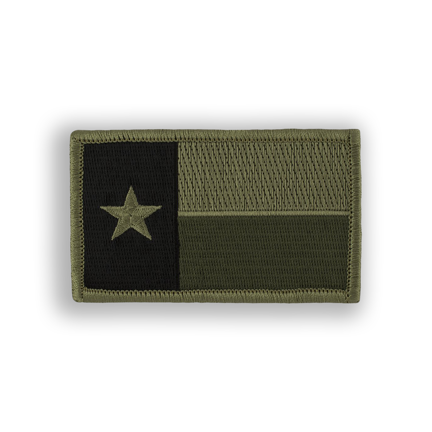 OD Green Camo Texas State Flag Disc Golf Patch - velcro patch