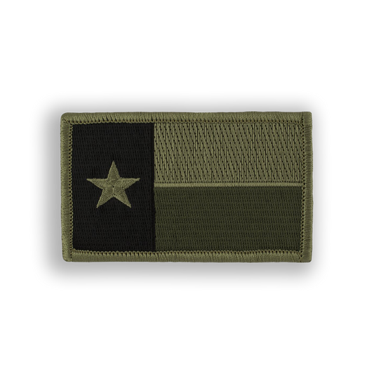 OD Green Camo Texas State Flag Disc Golf Patch - velcro patch