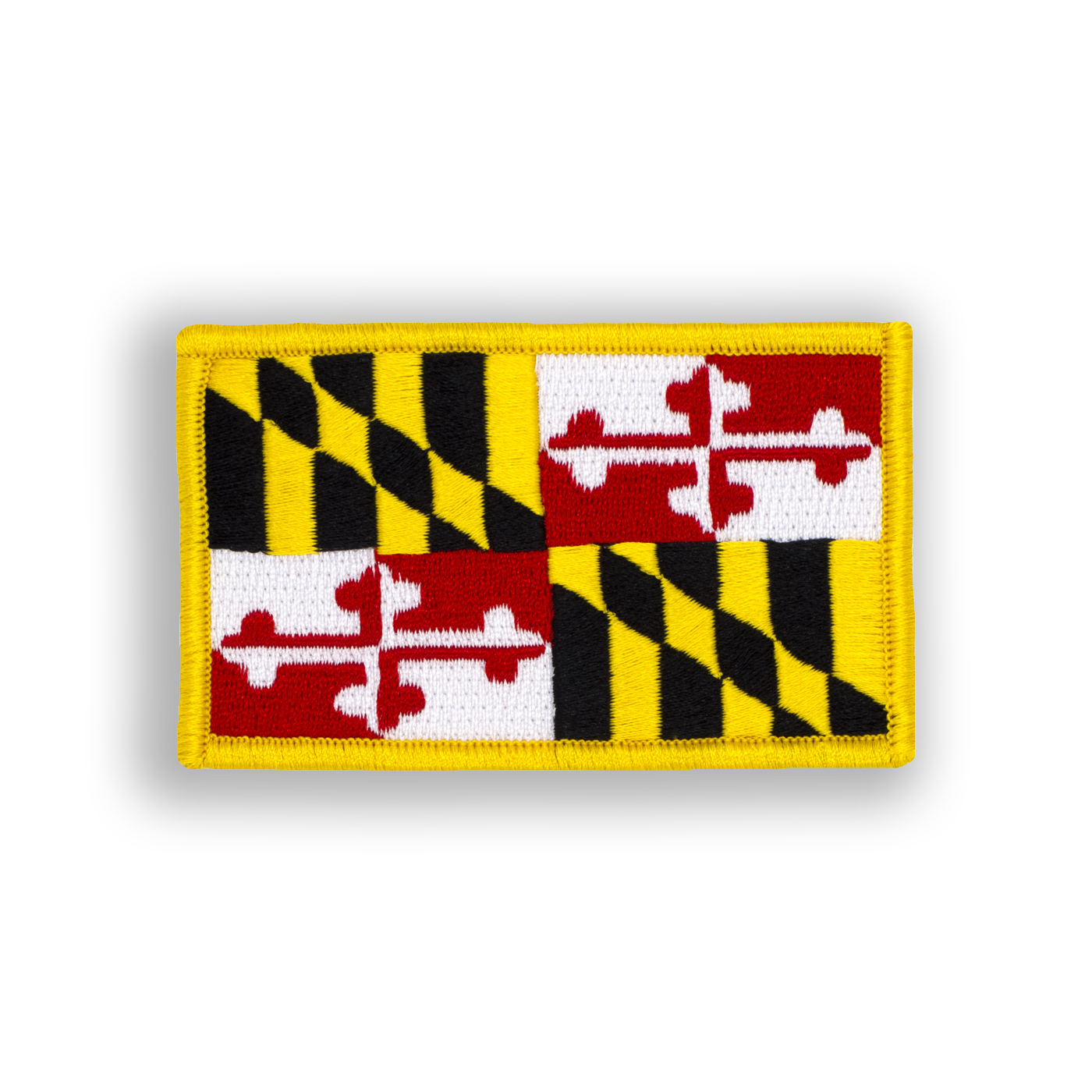 Maryland  State Flag Disc Golf Patch - velcro patch