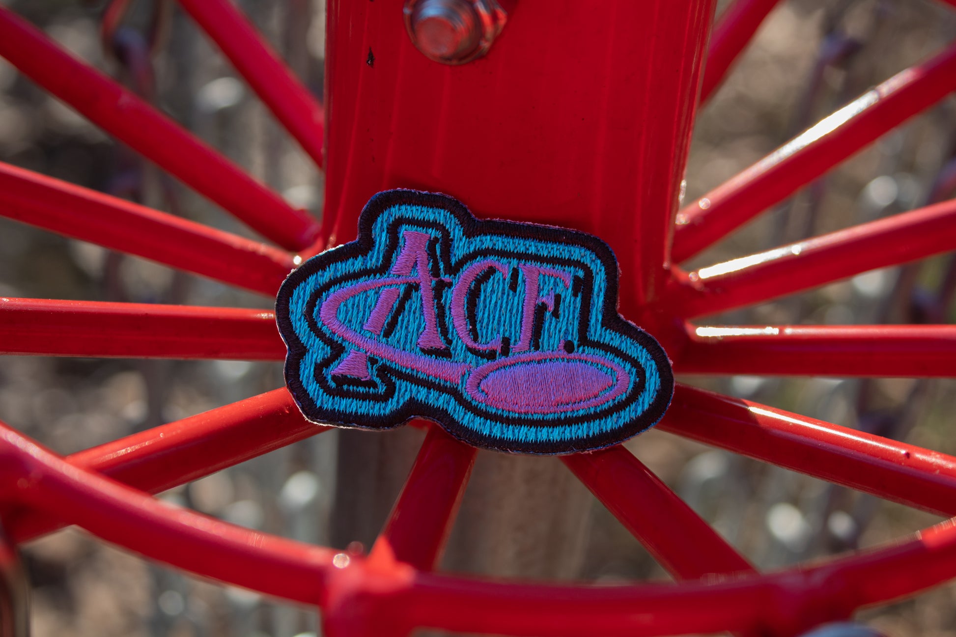 ACE Blue Disc Golf Patch - Iron-on patch