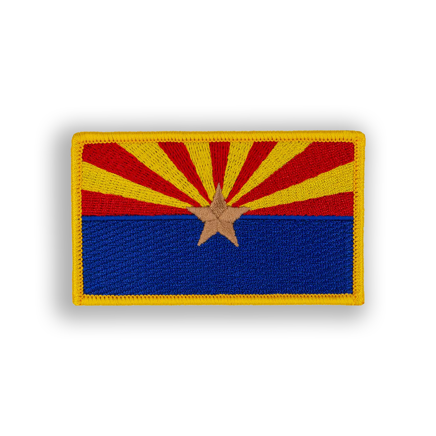 Arizona State Flag Disc Golf Patch - velcro patch