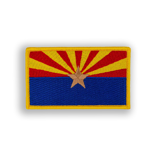 Arizona State Flag Disc Golf Patch - velcro patch