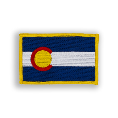 Colorado State Flag Disc Golf Patch