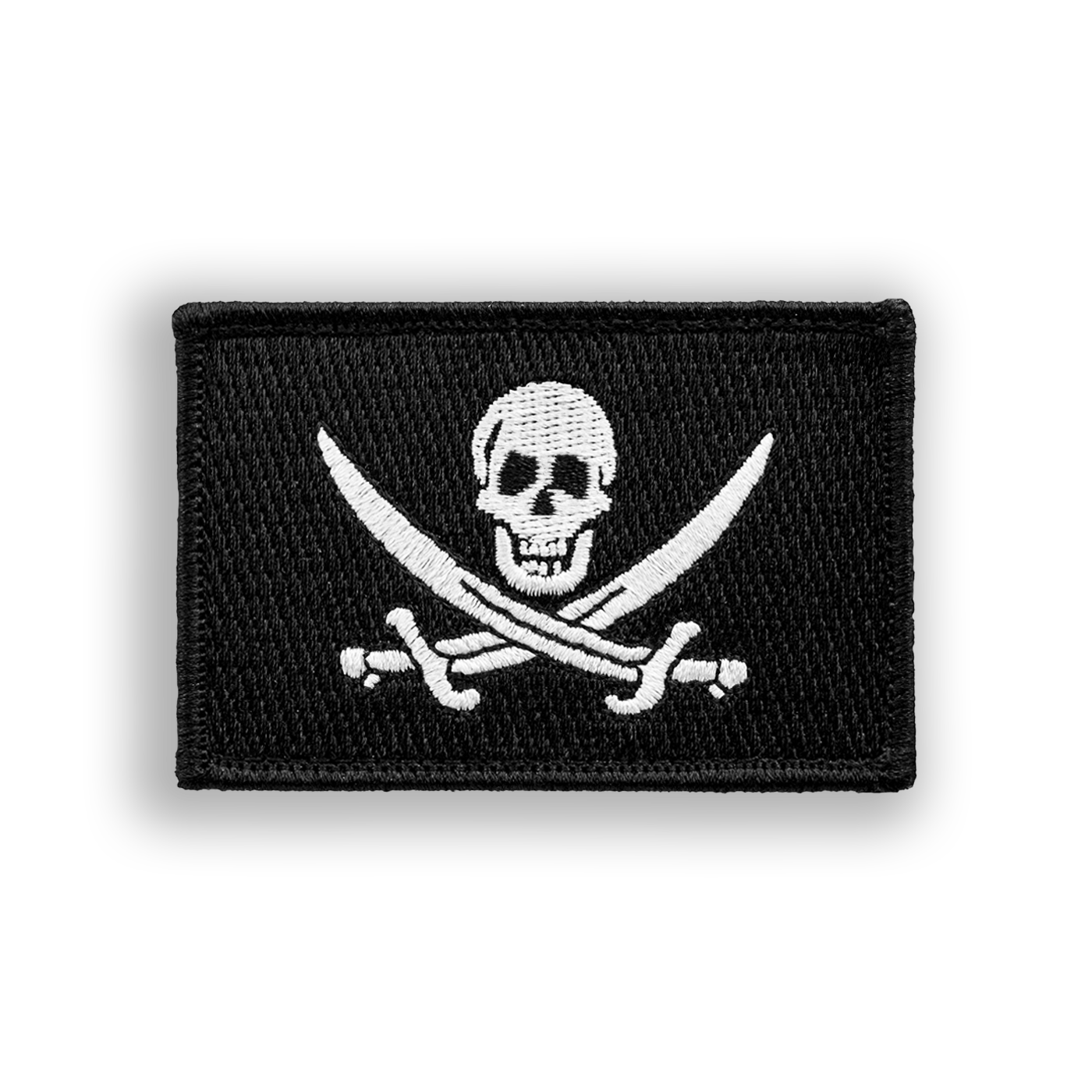 Calico Jack Pirate Flag Disc Golf Patch - Iron-on, velcro, peel & stick