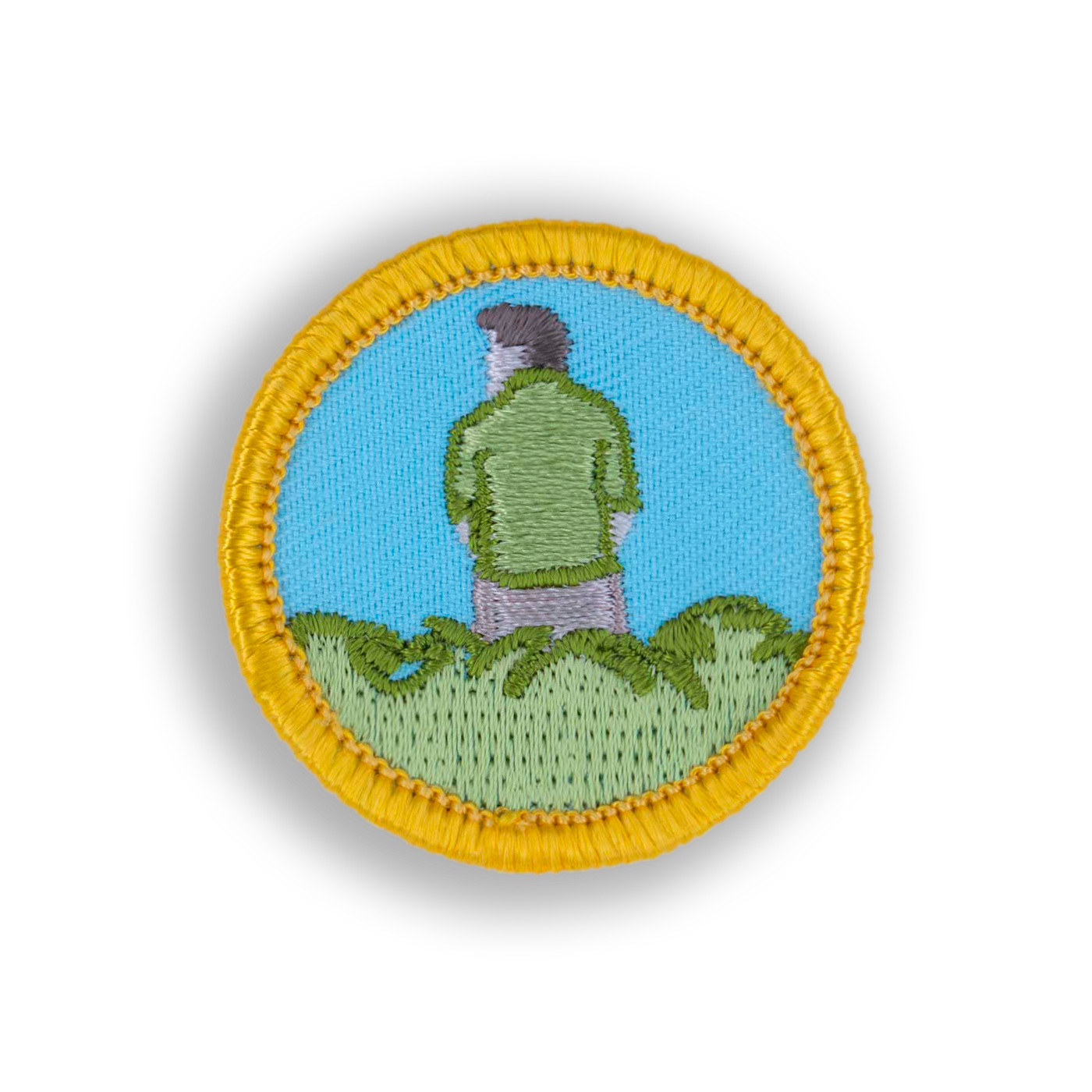 In the Bushes Bogey Badge© Disc Golf Patch - Iron-on, velcro, peel & stick