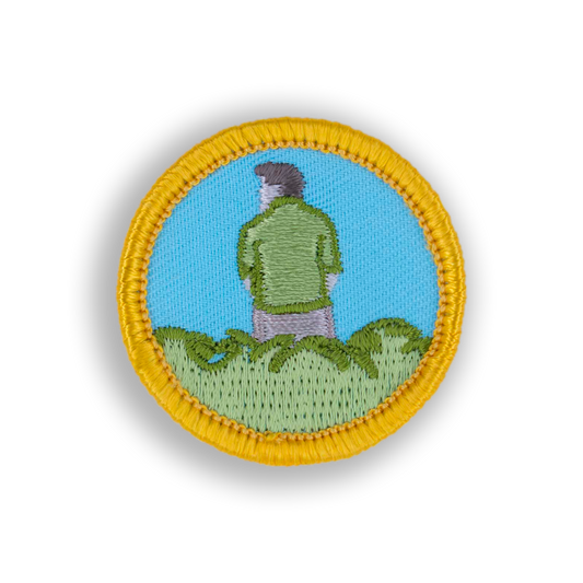 In the Bushes Bogey Badge© Disc Golf Patch - Iron-on, velcro, peel & stick