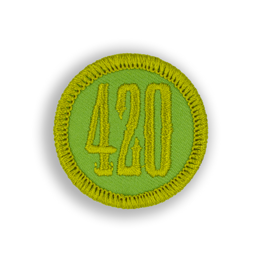 420 High Number Bogey Badge© Disc Golf Patch - Iron-on, velcro, peel & stick