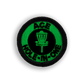 Glow in the Dark Ace Disc Golf Patch - Iron-on, velcro, peel & stick