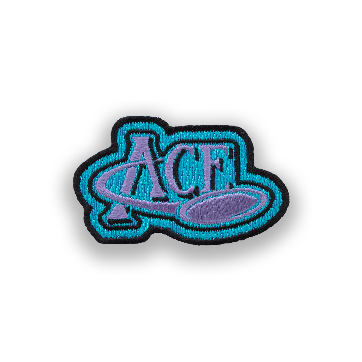 ACE Blue Disc Golf Patch - Iron-on, velcro, peel & stick