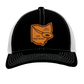 Custom Leather State Disc Golf Hat - PDGA Player Badge - Black & White Trucker Hat