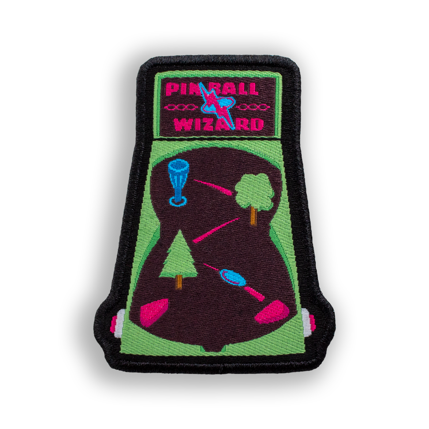 Pinball Wizard Disc Golf Patches - Iron-on, velcro, peel & stick