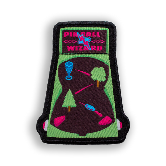 Pinball Wizard Disc Golf Patches - Iron-on, velcro, peel & stick