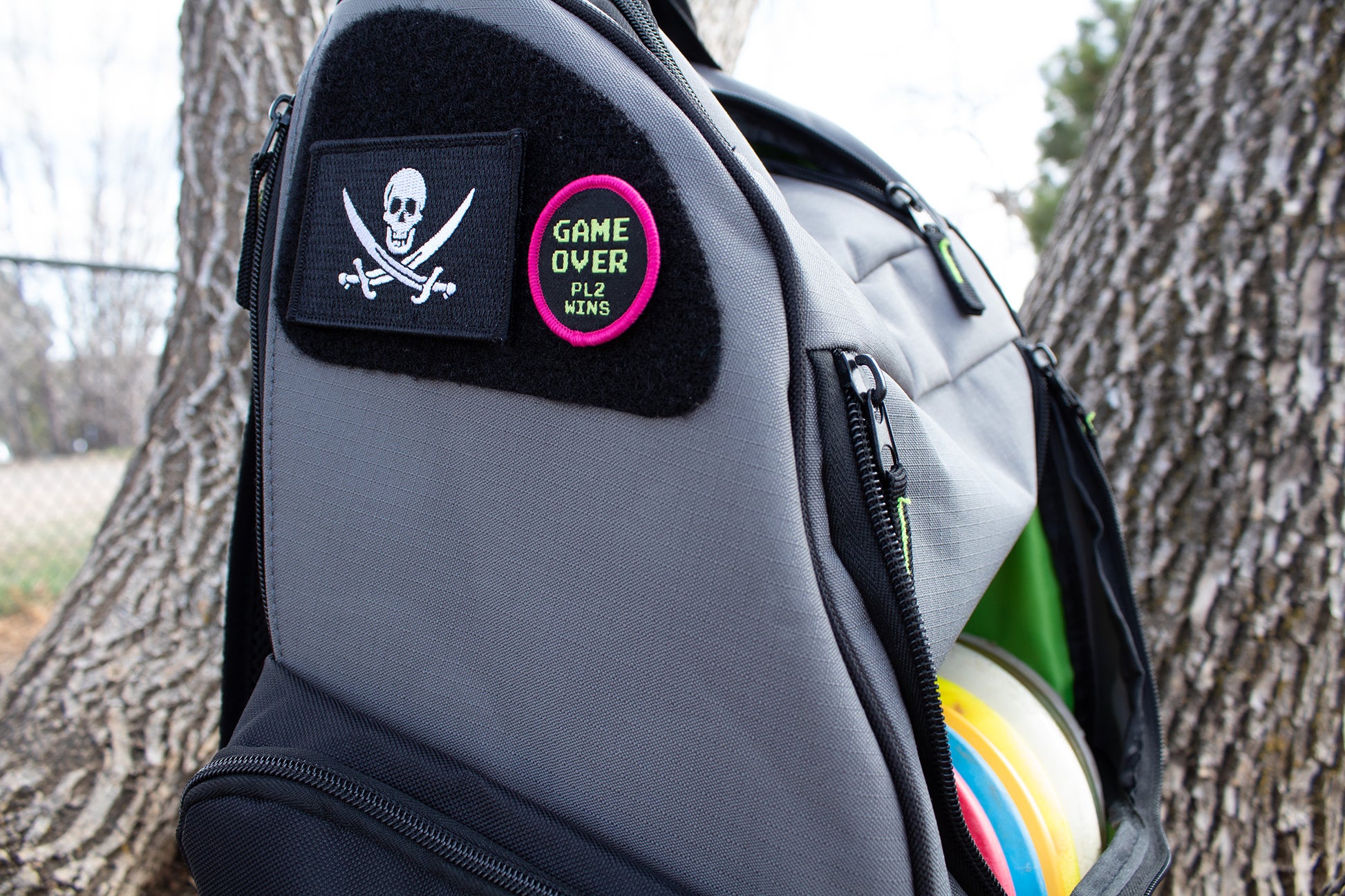 Game Over Bogey Badge© Disc Golf Patch - Iron-on, velcro, peel & stick