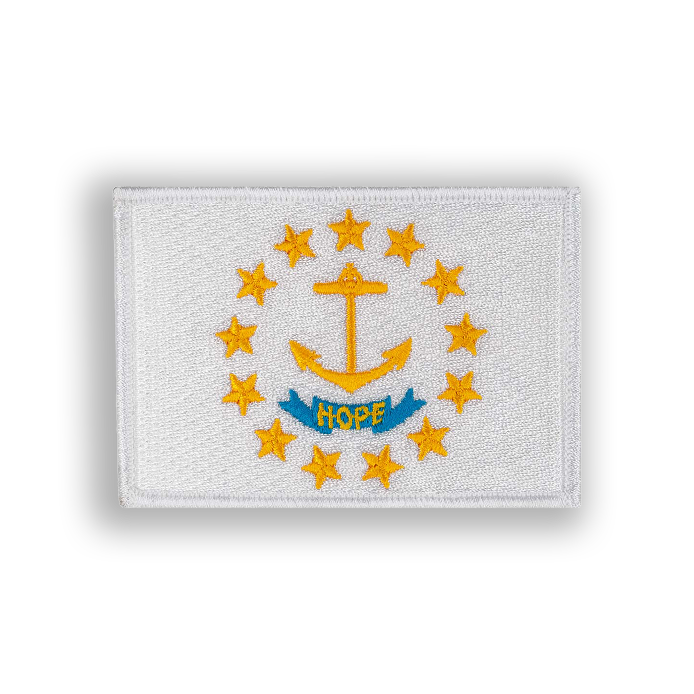 Rhode Island State Flag Disc Golf Patch - velcro patch