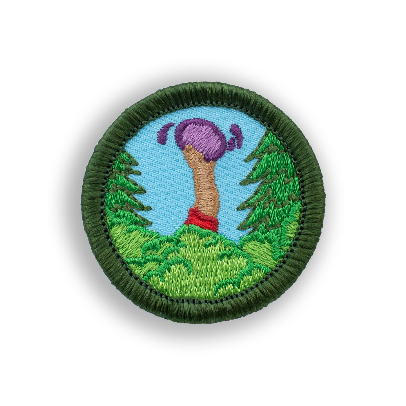 Shrub Diver Bogey Badge© Disc Golf Patch - Iron-on, velcro, peel & stick