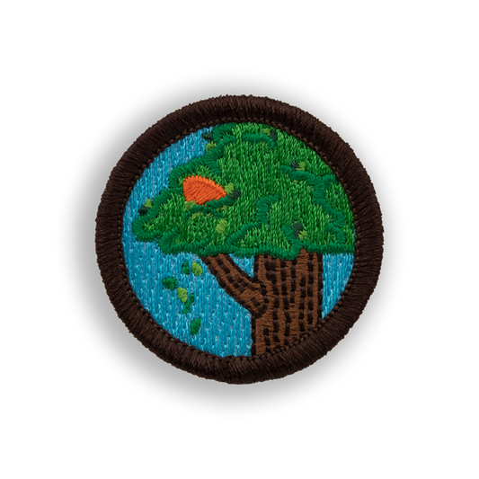 Stuck in a Tree Bogey Badge© Disc Golf Patch - Iron-on, velcro, peel & stick